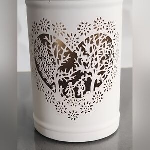 Lantern milk jug "Les Amoureaux" ("The Lovers"), mini, white, candle votive hold